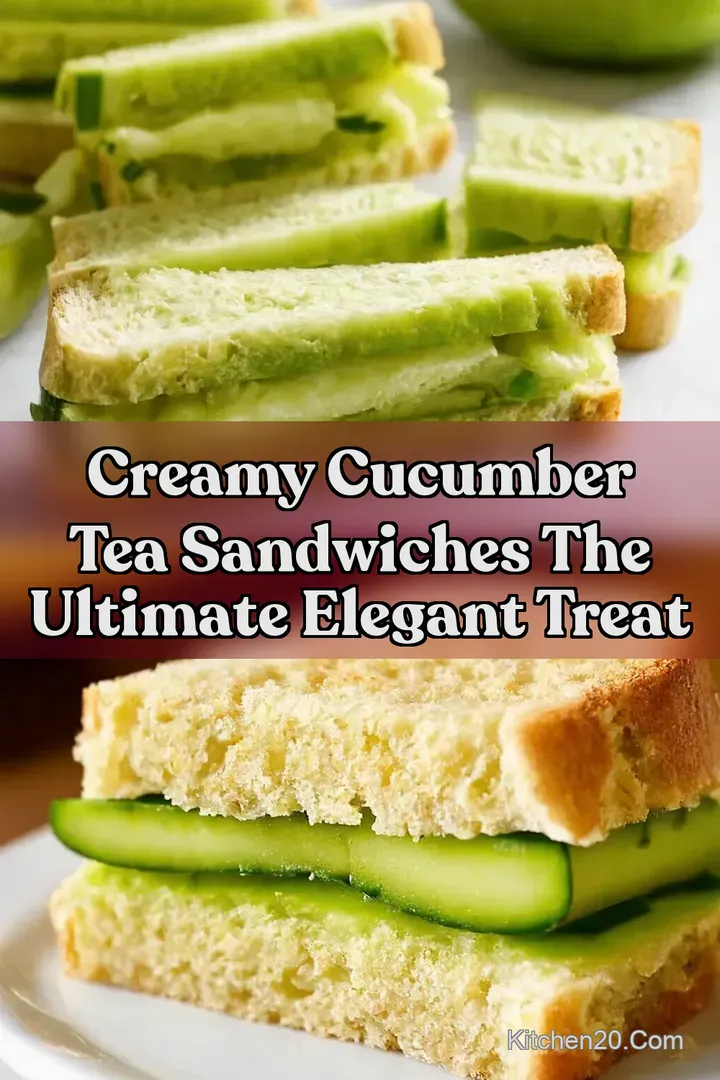 Creamy Cucumber Tea Sandwiches The Ultimate Elegant Treat