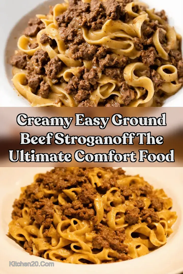 Creamy Easy Ground Beef Stroganoff The ULTIMATE Comfort Food