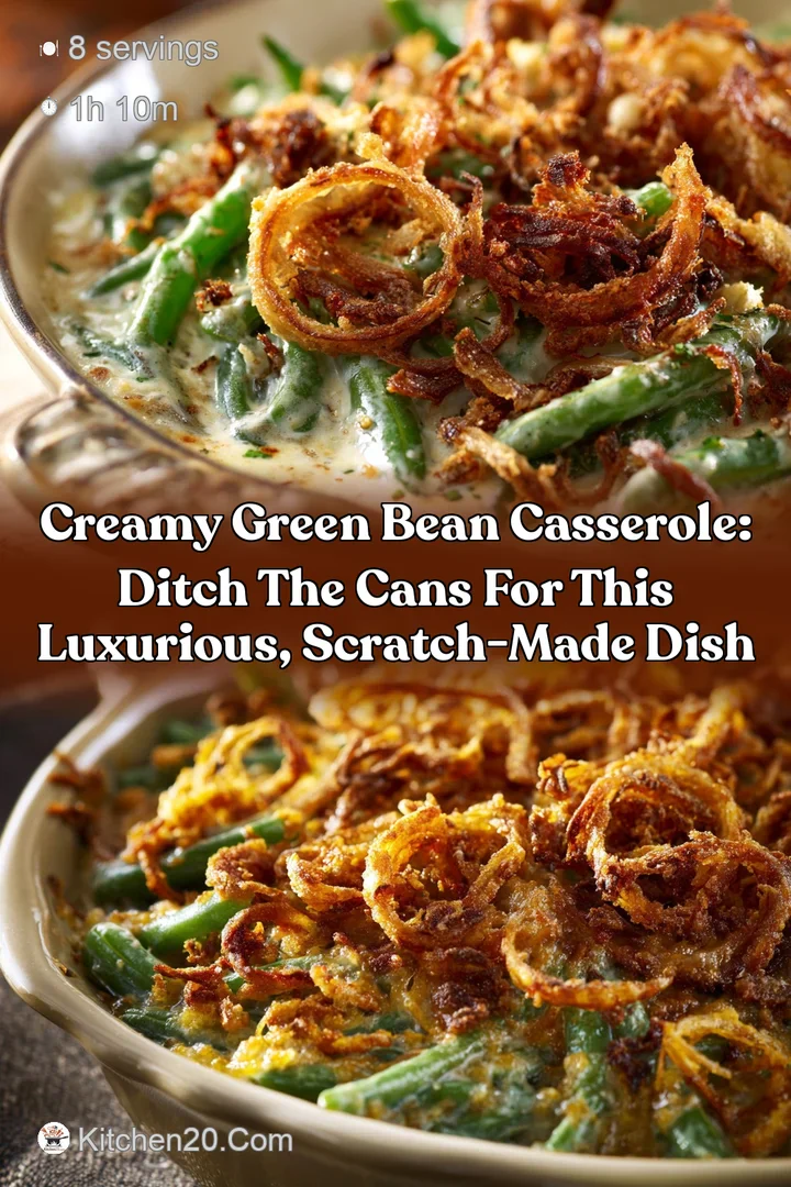 Creamy Green Bean Casserole: Ditch the Cans for This Luxurious Scratch-Made Dish