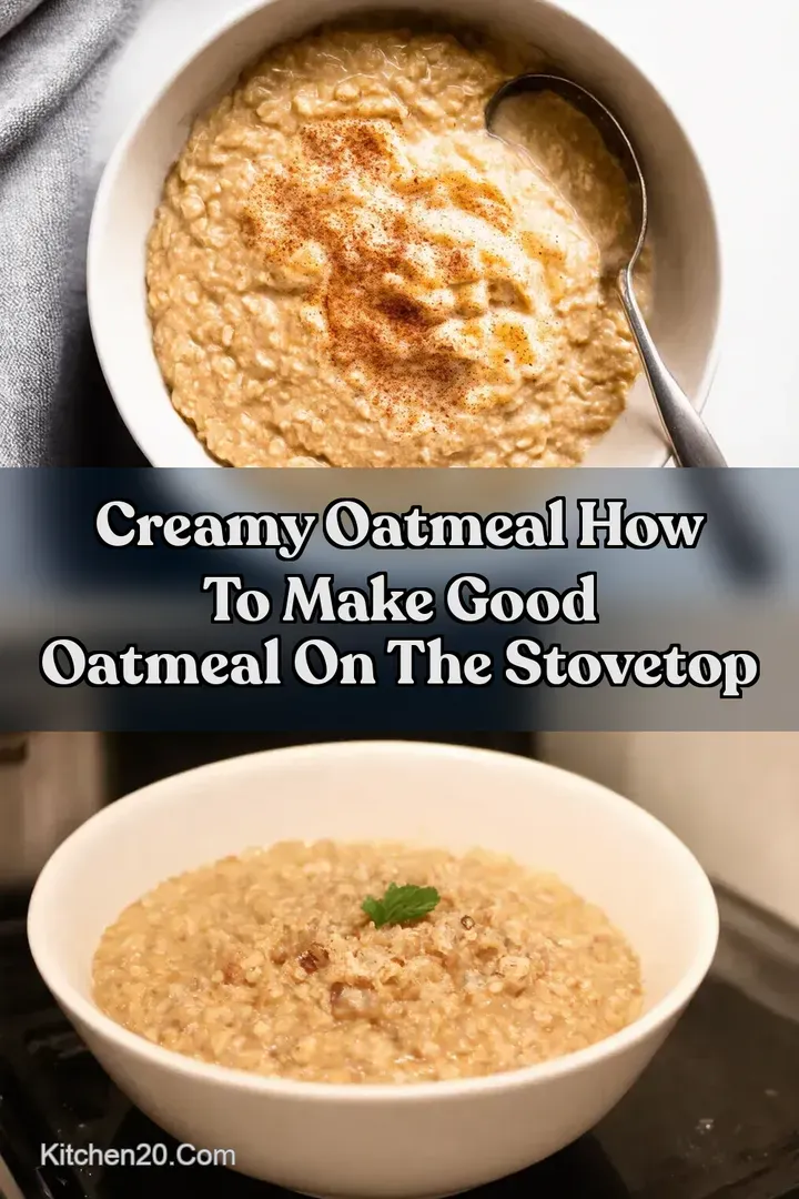 Creamy Oatmeal How to Make Good Oatmeal on the Stovetop