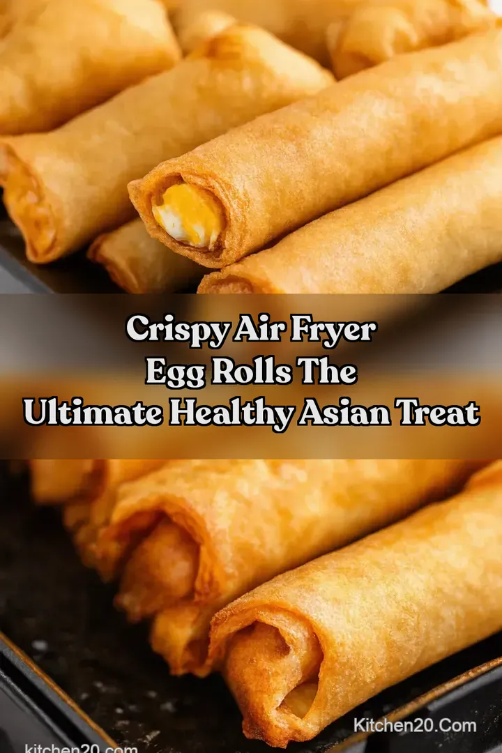 Crispy Air Fryer Egg Rolls The Ultimate Healthy Asian Treat : PIN FOR LATER Crispy Air Fryer Egg Rolls The Ultimate Healthy Asian Treat