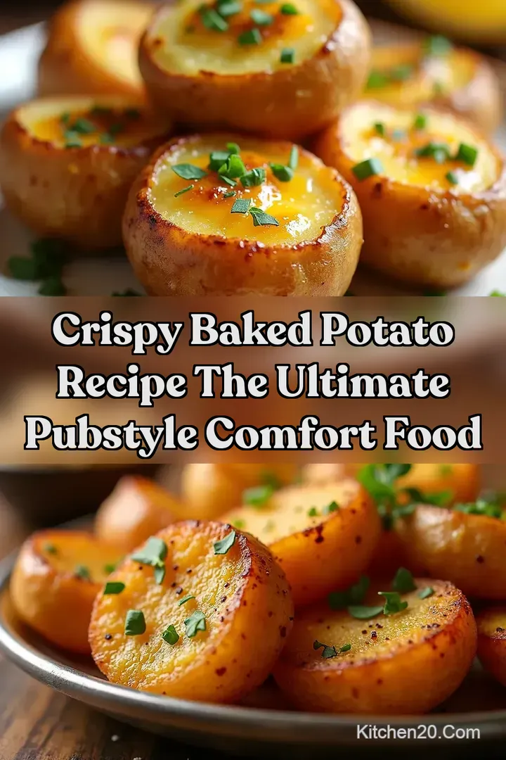 Crispy Baked Potato Recipe The Ultimate PubStyle Comfort Food