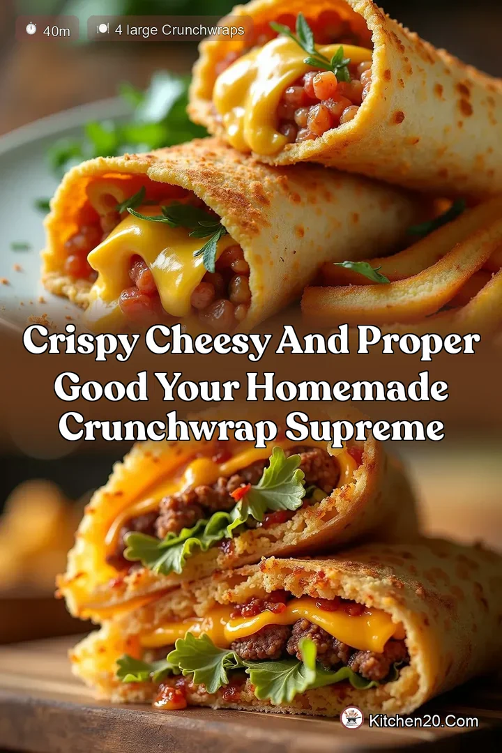 Crispy Cheesy and Proper Good Your Homemade Crunchwrap Supreme