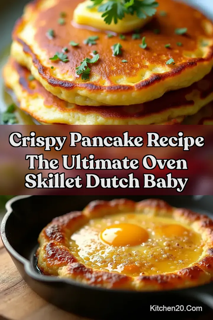 Crispy Pancake Recipe The Ultimate Oven Skillet Dutch Baby