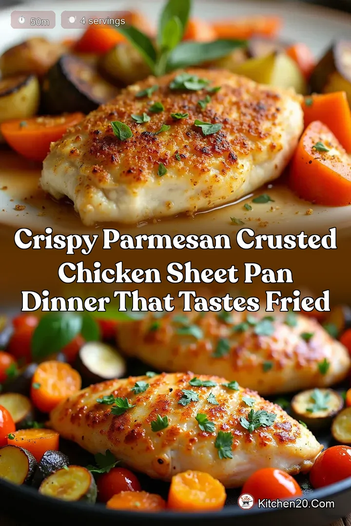 Crispy Parmesan Crusted Chicken Sheet Pan Dinner That Tastes Fried