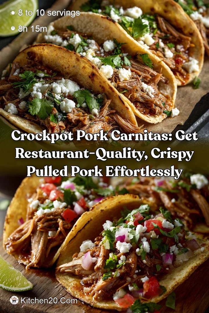 Crockpot Pork Carnitas: Get Restaurant-Quality Crispy Pulled Pork Effortlessly