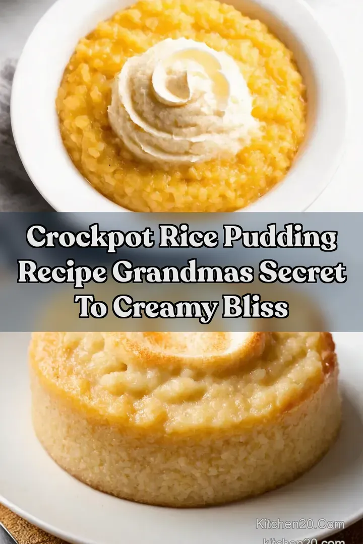 Crockpot Rice Pudding Recipe Grandmas Secret to Creamy Bliss : PIN FOR LATER Crockpot Rice Pudding Recipe Grandmas Secret to Creamy Bliss