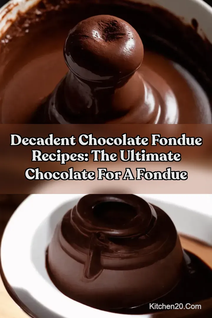 Decadent Chocolate Fondue Recipes: The Ultimate Chocolate for a Fondue : PIN FOR LATER Decadent Chocolate Fondue Recipes: The Ultimate Chocolate for a Fondue