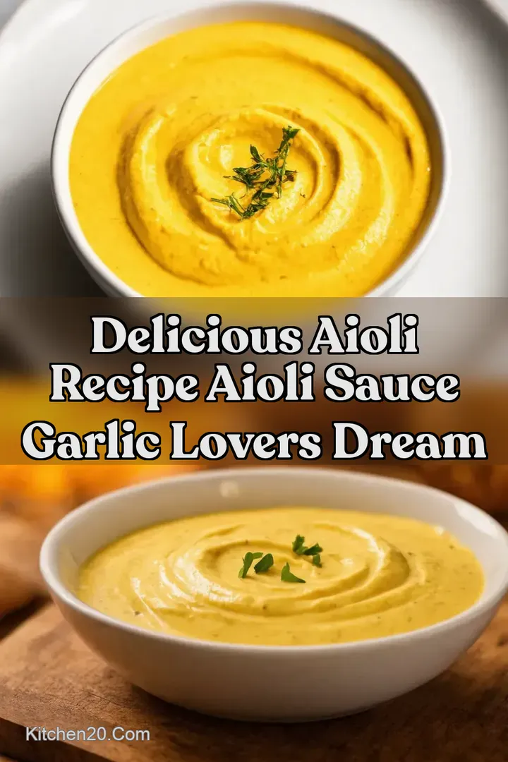 Delicious Aioli Recipe Aioli Sauce Garlic Lovers Dream