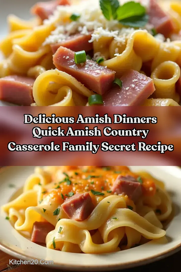 Delicious Amish Dinners Quick Amish Country Casserole Family Secret Recipe