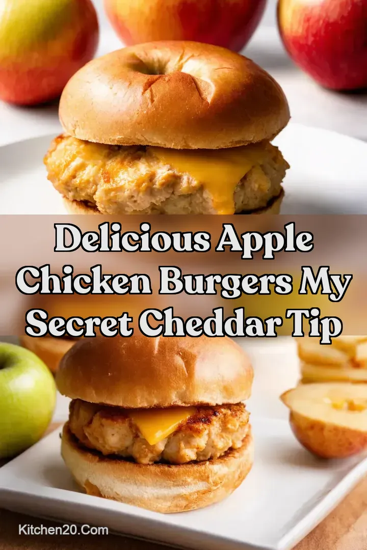 Delicious Apple Chicken Burgers My Secret Cheddar Tip
