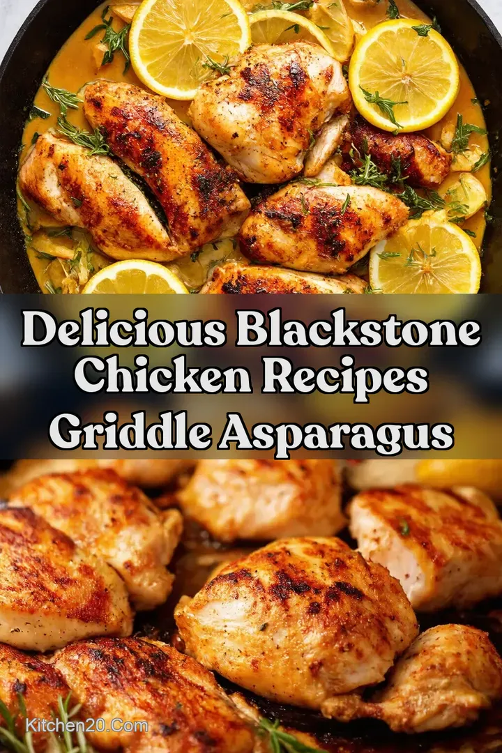 Delicious Blackstone Chicken Recipes Griddle Asparagus