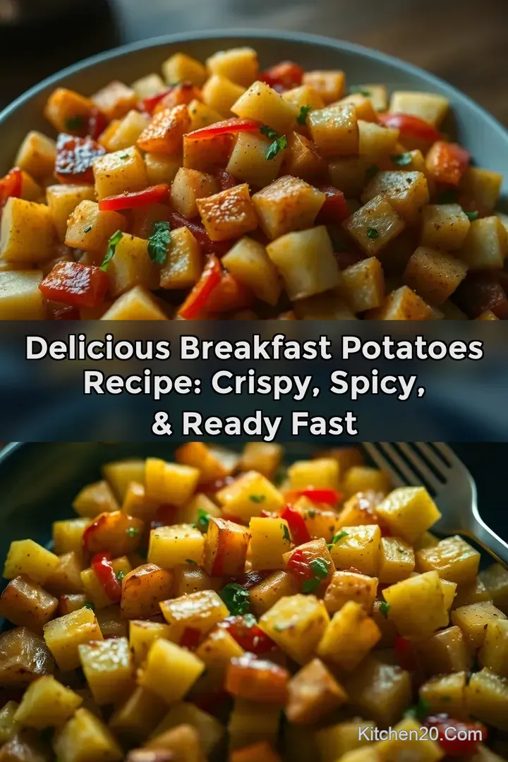 Delicious Breakfast Potatoes Recipe: Crispy Spicy & Ready Fast