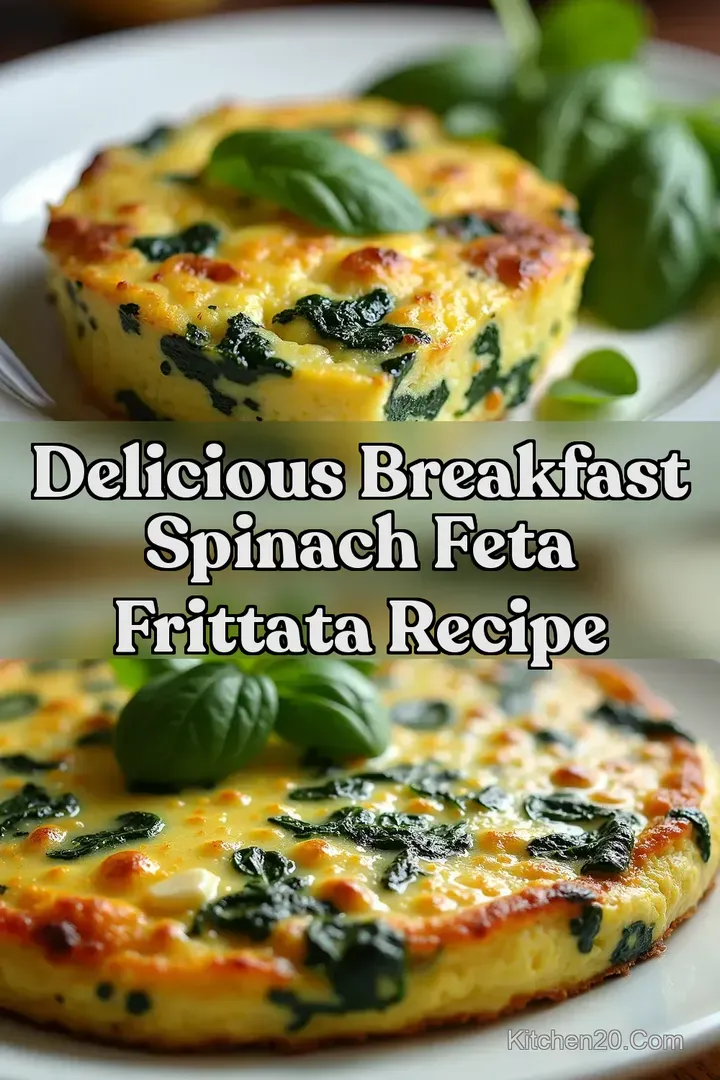 Delicious Breakfast Spinach Feta Frittata Recipe