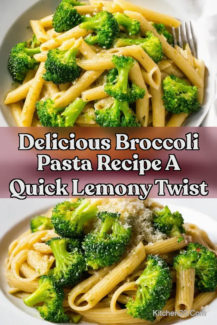 Delicious Broccoli Pasta Recipe A Quick Lemony Twist