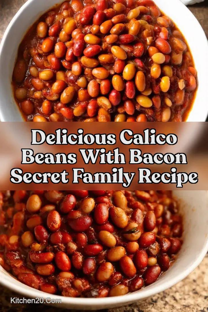 Delicious Calico Beans With Bacon Secret Family Recipe : PIN FOR LATER Delicious Calico Beans With Bacon Secret Family Recipe
