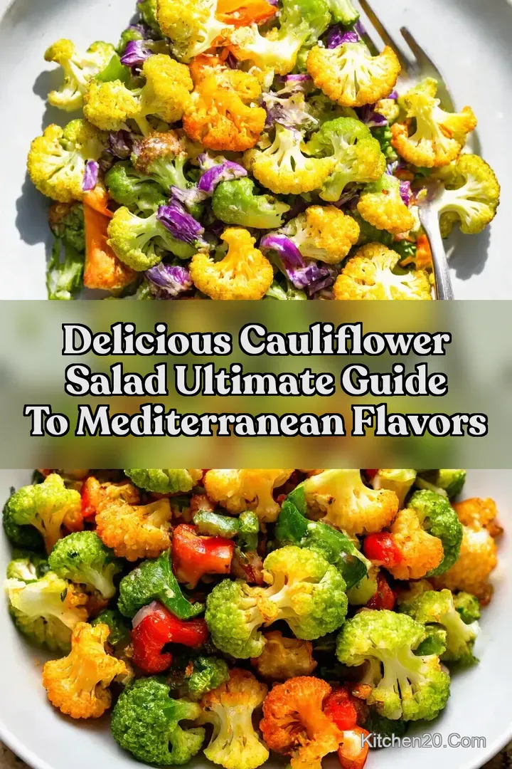 Delicious Cauliflower Salad Ultimate Guide to Mediterranean Flavors