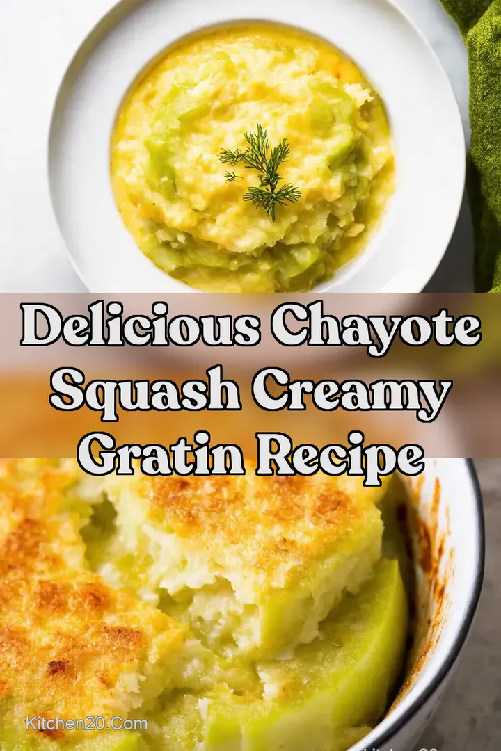 Delicious Chayote Squash Creamy Gratin Recipe : PIN FOR LATER Delicious Chayote Squash Creamy Gratin Recipe