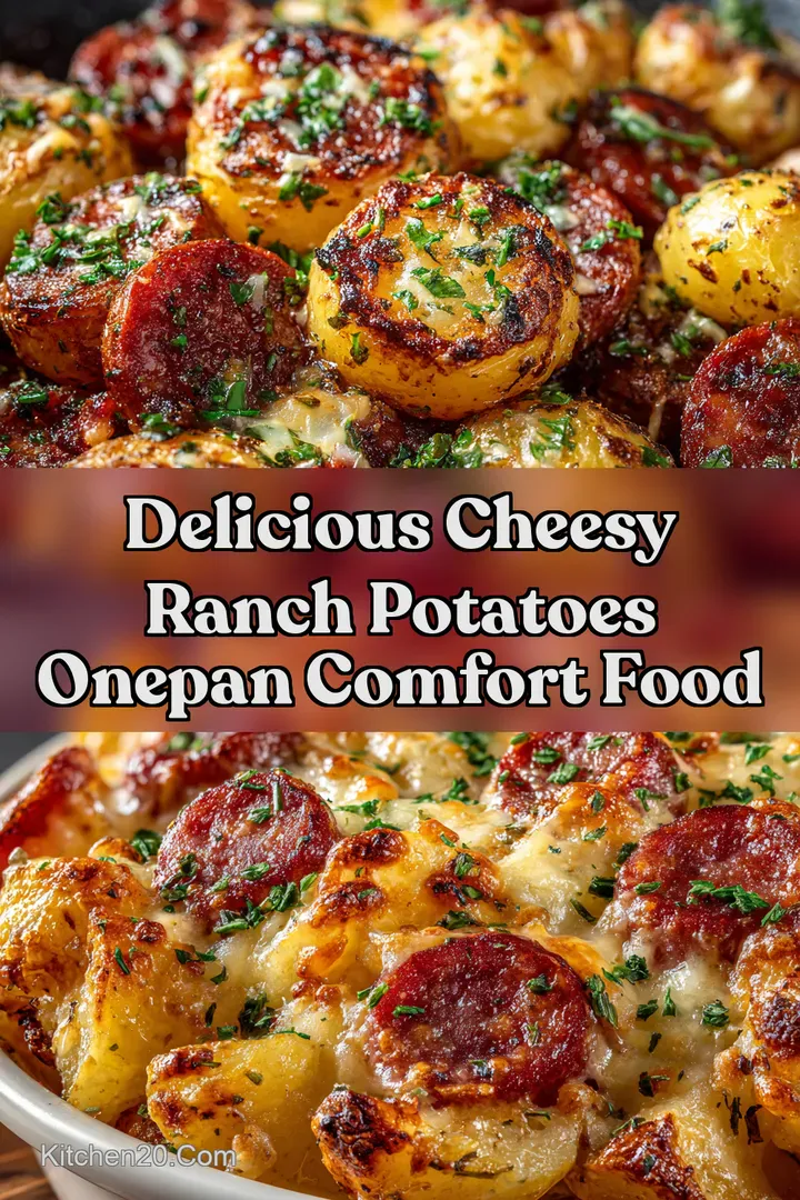 Delicious Cheesy Ranch Potatoes OnePan Comfort Food