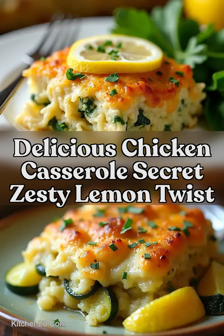 Delicious Chicken Casserole Secret Zesty Lemon Twist