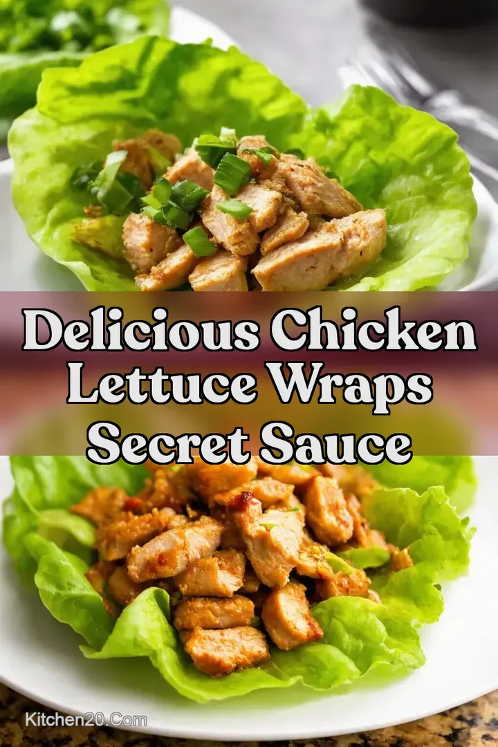 Delicious Chicken Lettuce Wraps Secret Sauce