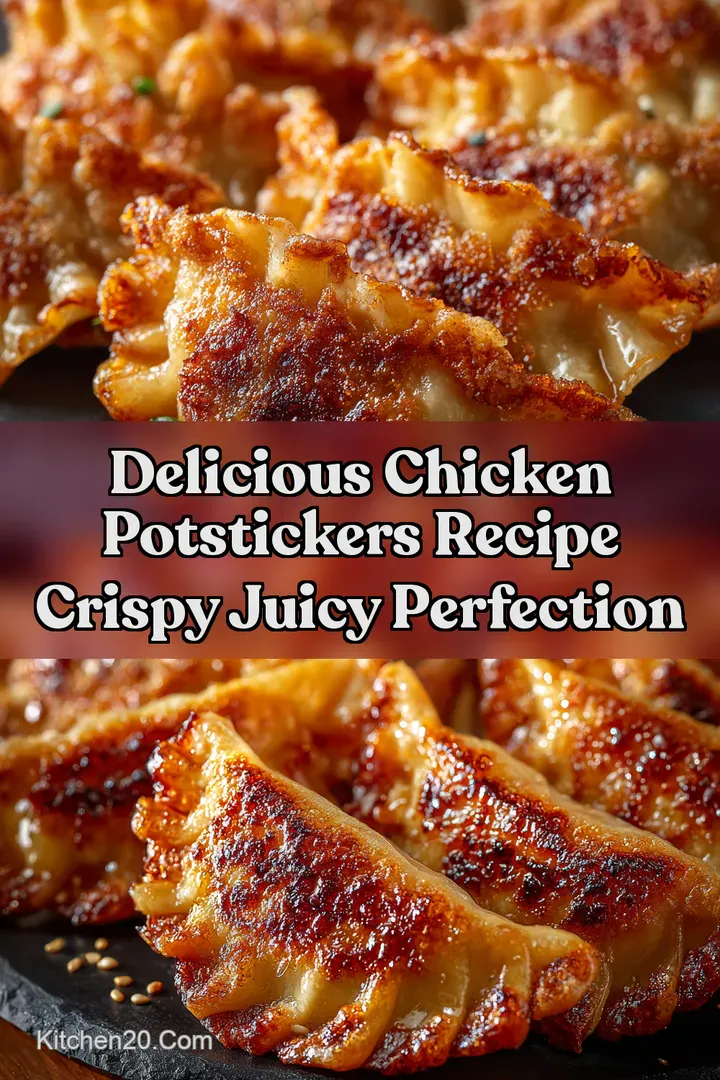Delicious Chicken Potstickers Recipe Crispy Juicy Perfection