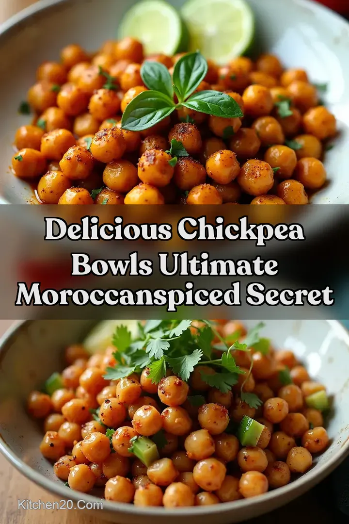 Delicious Chickpea Bowls Ultimate MoroccanSpiced Secret