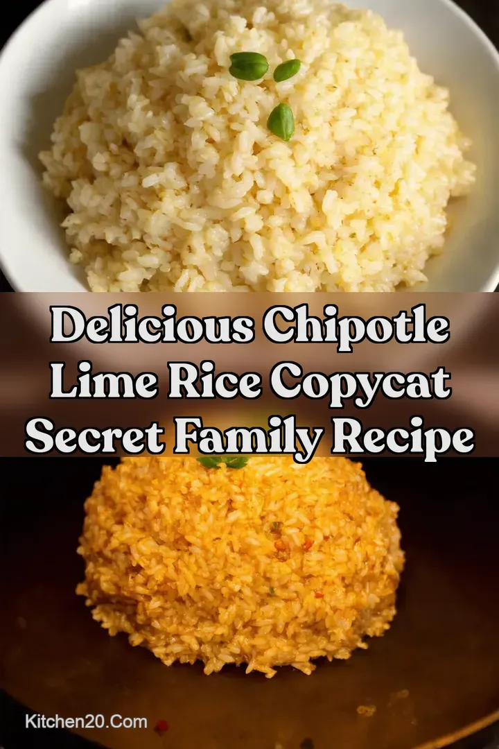 Delicious Chipotle Lime Rice Copycat Secret Family Recipe