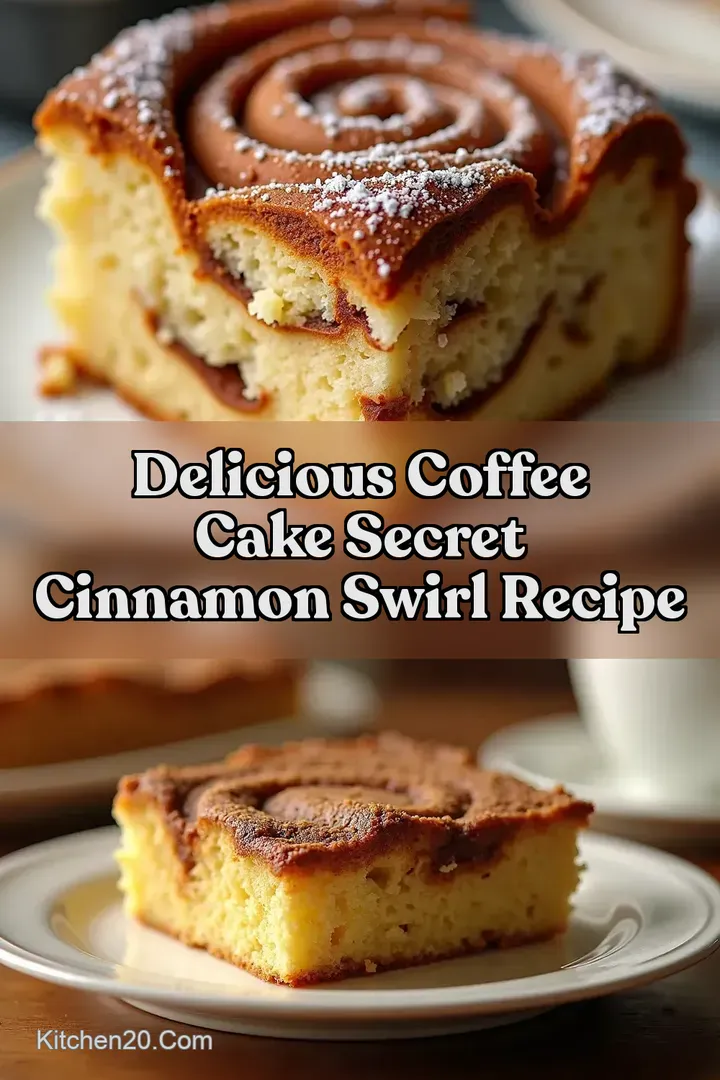 Delicious Coffee Cake Secret Cinnamon Swirl Recipe