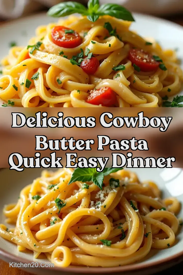 Delicious Cowboy Butter Pasta Quick Easy Dinner