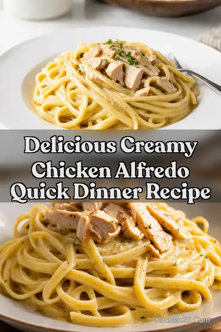 Delicious Creamy Chicken Alfredo Quick Dinner Recipe