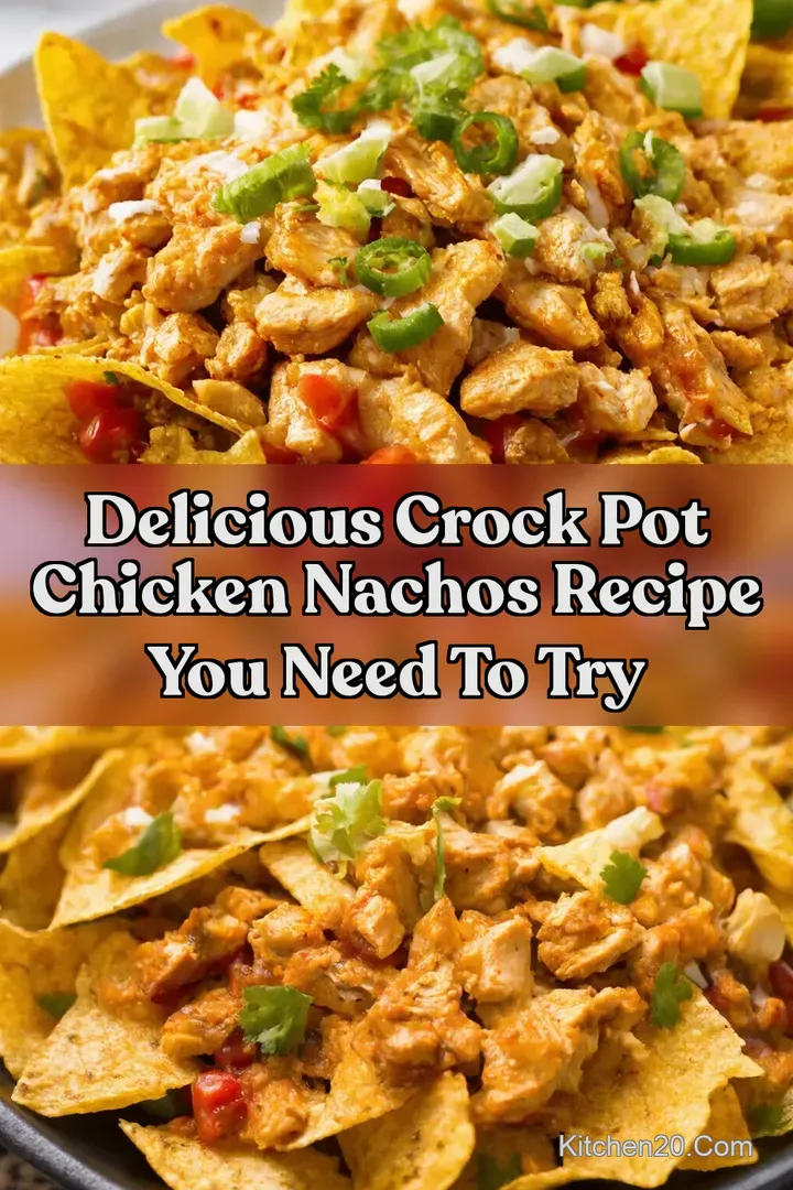 Delicious Crock Pot Chicken Nachos Recipe You Need To Try : PIN FOR LATER Delicious Crock Pot Chicken Nachos Recipe You Need To Try