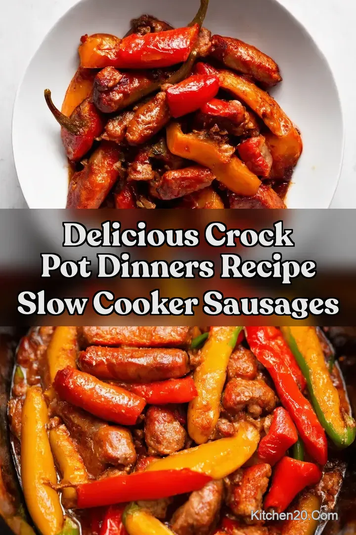 Delicious Crock Pot Dinners Recipe Slow Cooker Sausages