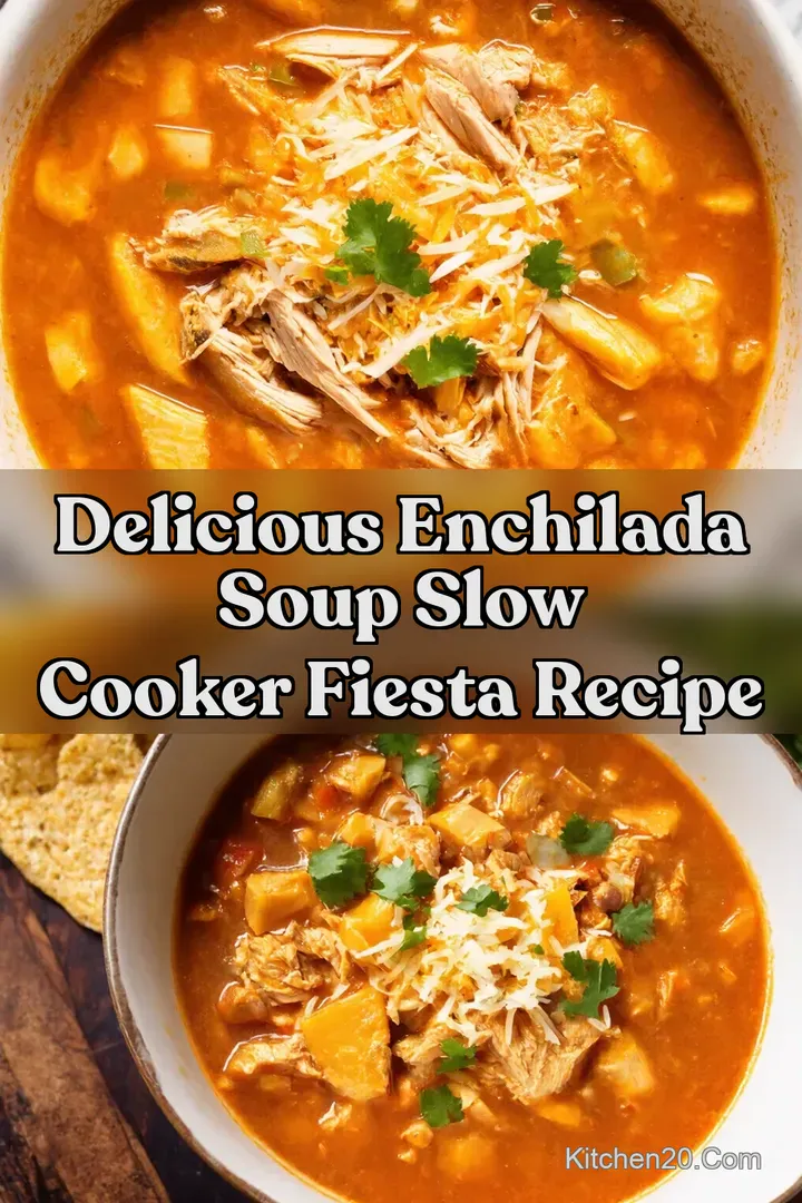 Delicious Enchilada Soup Slow Cooker Fiesta Recipe