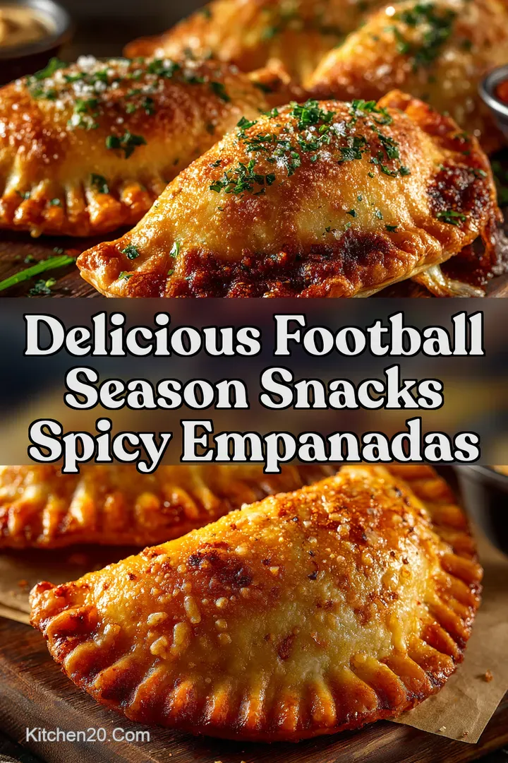 Delicious Football Season Snacks Spicy Empanadas
