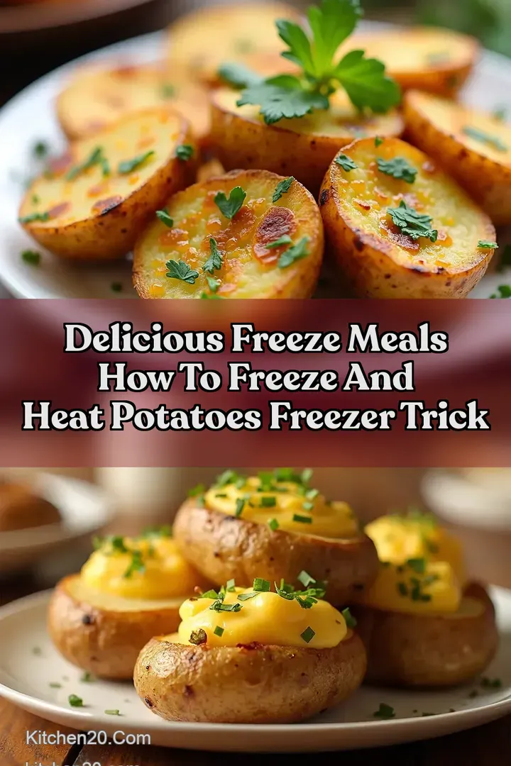 Delicious Freeze Meals How To Freeze and Heat Potatoes Freezer Trick