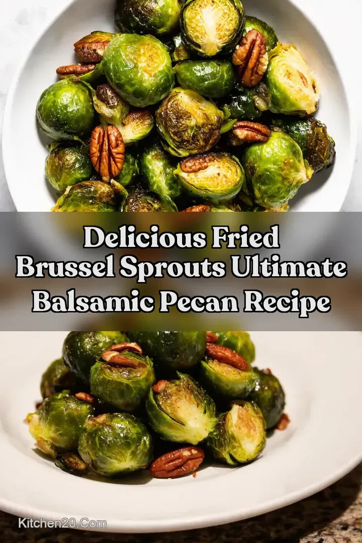 Delicious Fried Brussel Sprouts Ultimate Balsamic Pecan Recipe
