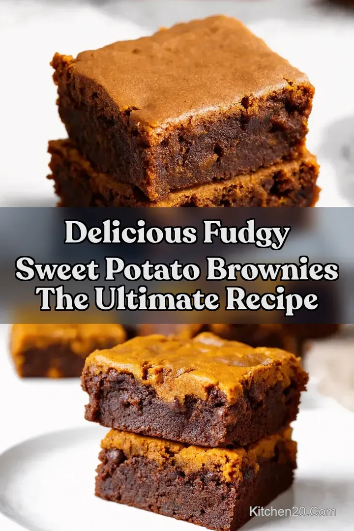 Delicious Fudgy Sweet Potato Brownies The Ultimate Recipe