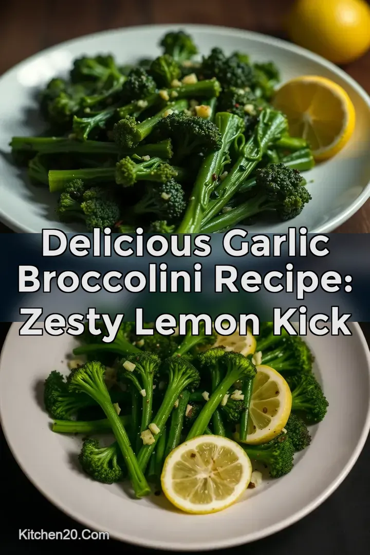 Delicious Garlic Broccolini Recipe: Zesty Lemon Kick