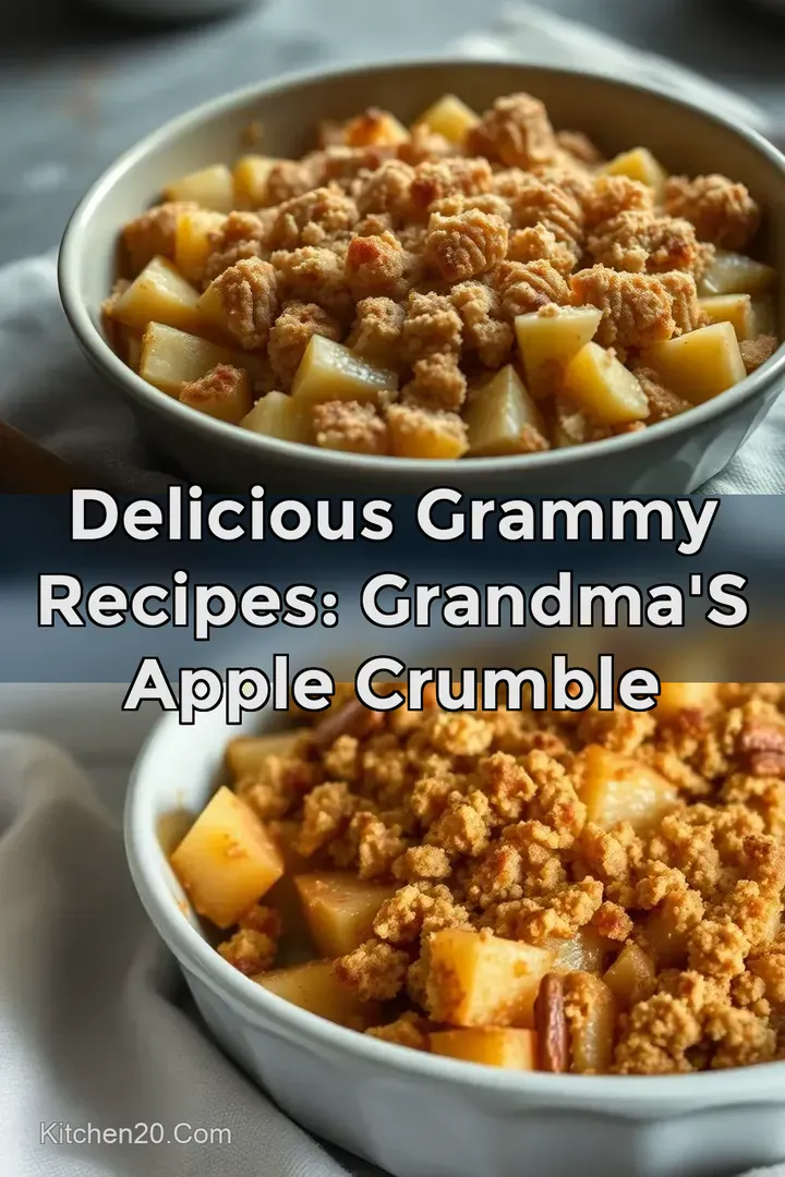 Delicious Grammy Recipes: Grandma&#039 s Apple Crumble
