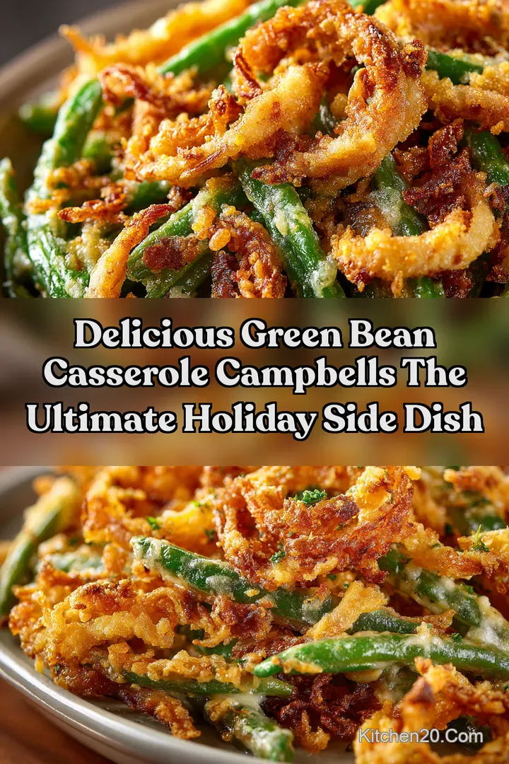 Delicious Green Bean Casserole Campbells The Ultimate Holiday Side Dish