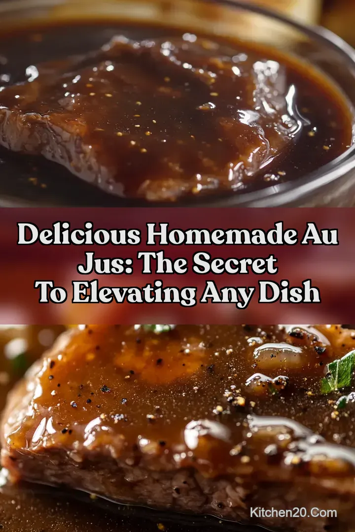 Delicious Homemade Au Jus: The Secret To Elevating Any Dish