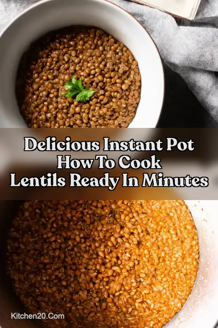 Delicious Instant Pot How To Cook Lentils Ready in Minutes