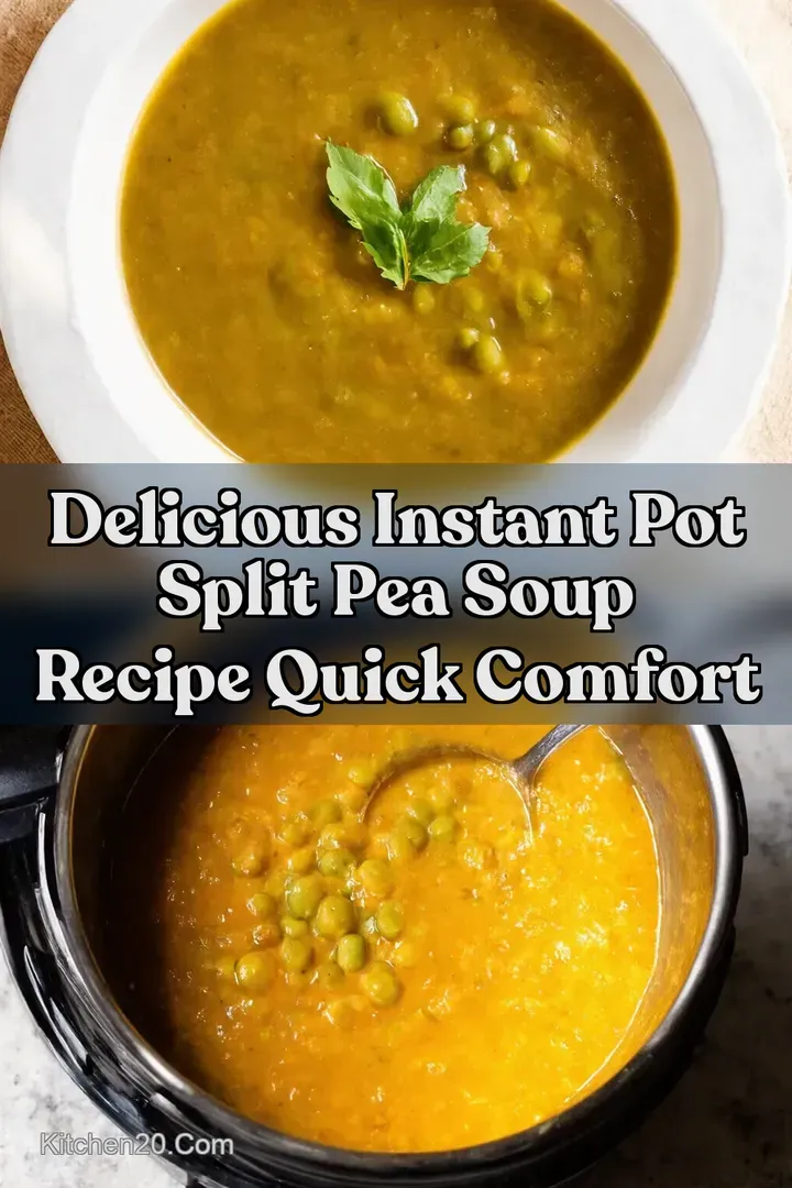 Delicious Instant Pot Split Pea Soup Recipe Quick Comfort : PIN FOR LATER Delicious Instant Pot Split Pea Soup Recipe Quick Comfort