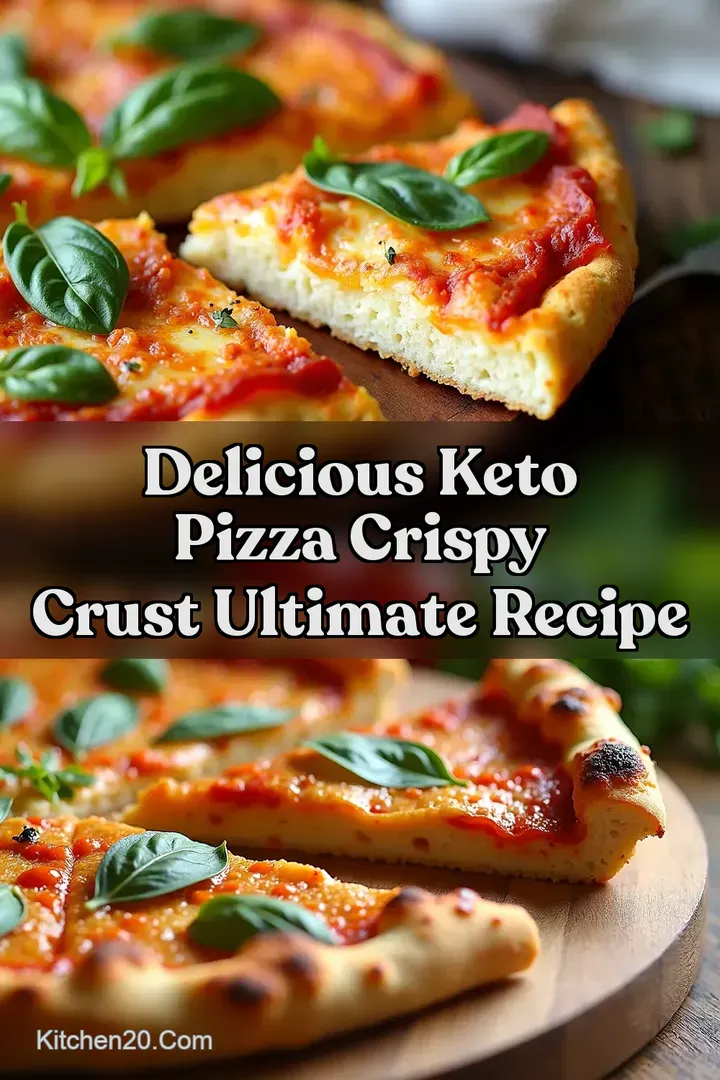 Delicious Keto Pizza Crispy Crust Ultimate Recipe