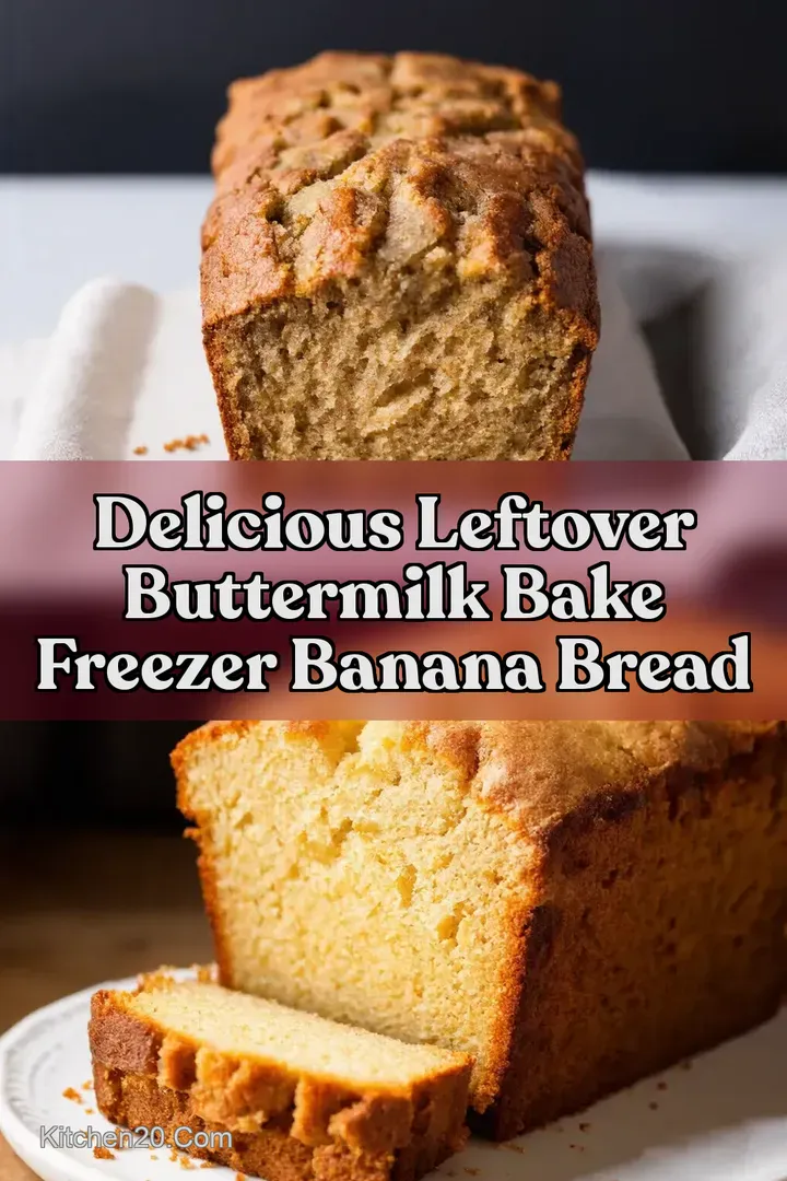 Delicious Leftover Buttermilk Bake Freezer Banana Bread