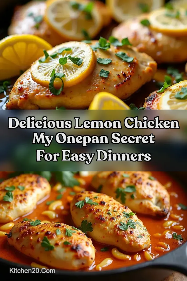 Delicious Lemon Chicken My OnePan Secret For Easy Dinners