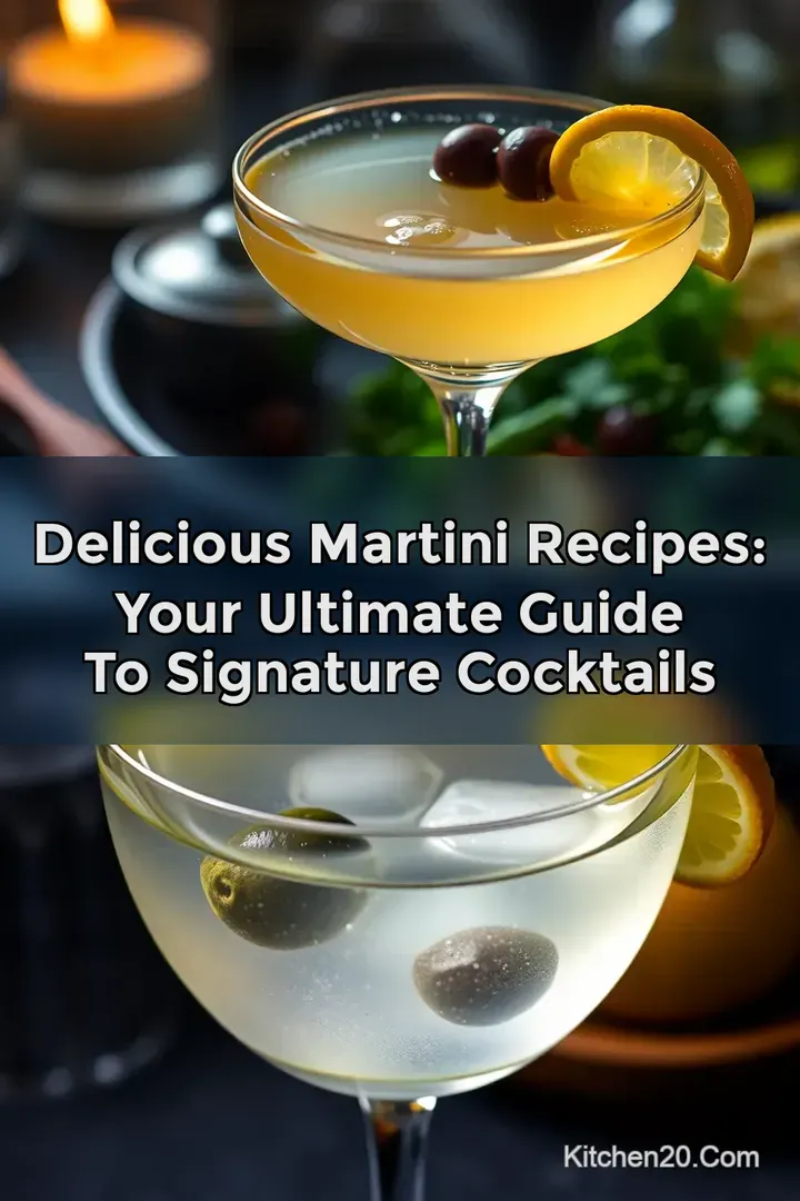 Delicious Martini Recipes: Your Ultimate Guide To Signature Cocktails