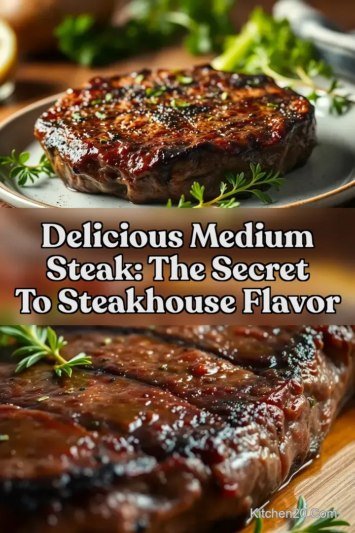 Delicious medium steak: The Secret to Steakhouse Flavor