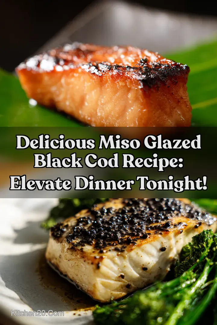Delicious Miso Glazed Black Cod Recipe: Elevate Dinner Tonight! : PIN FOR LATER Delicious Miso Glazed Black Cod Recipe: Elevate Dinner Tonight!